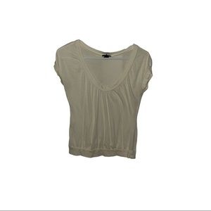 Express Crop Top Light Yellow Size XS